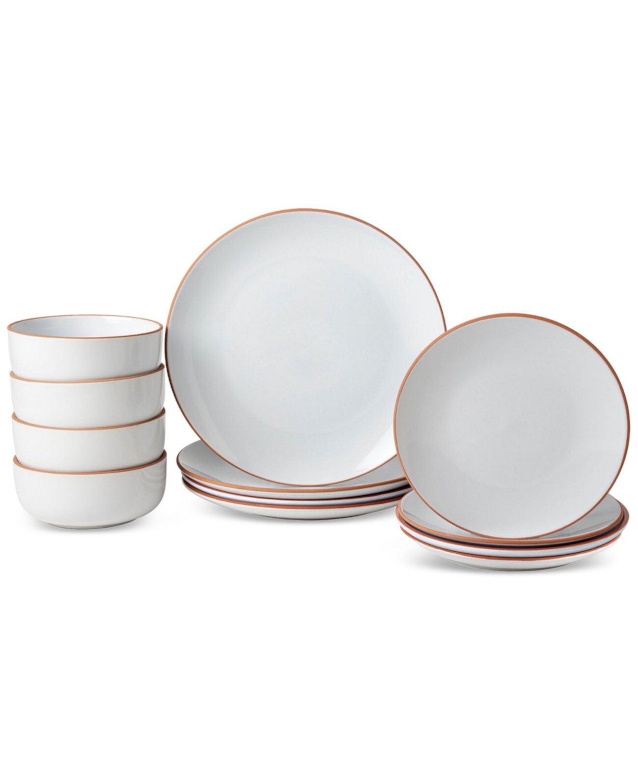 12 Pc. Stoneware Dinnerware Set, Service for 4 INFUSE