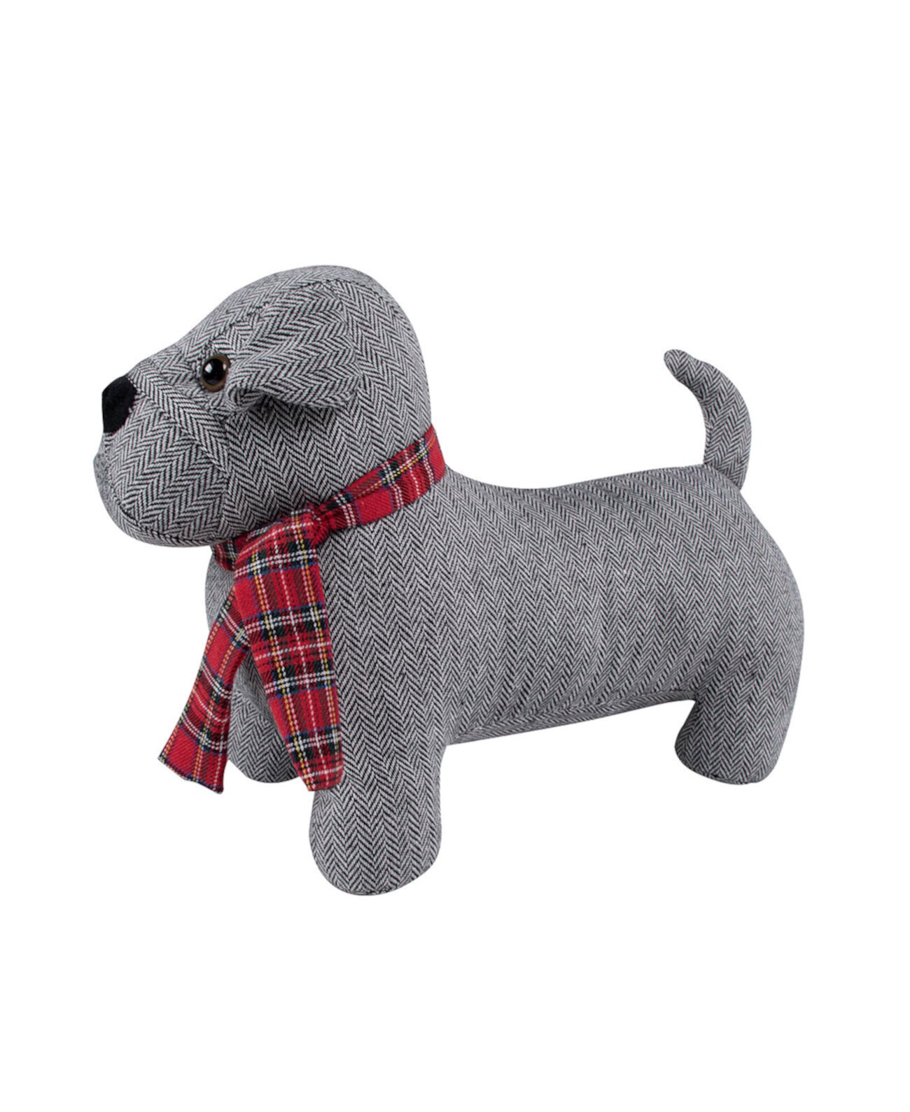 Spencer Plaid Dog Shaped Decorative Pillow, 11" x 16" Levtex