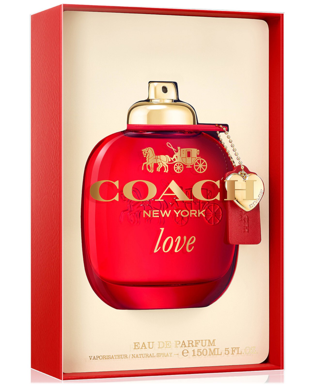 Love Jumbo Eau de Parfum 150 мл, цветочный фруктовый аромат с нотами дикой клубники, красной розы и кедра Coach