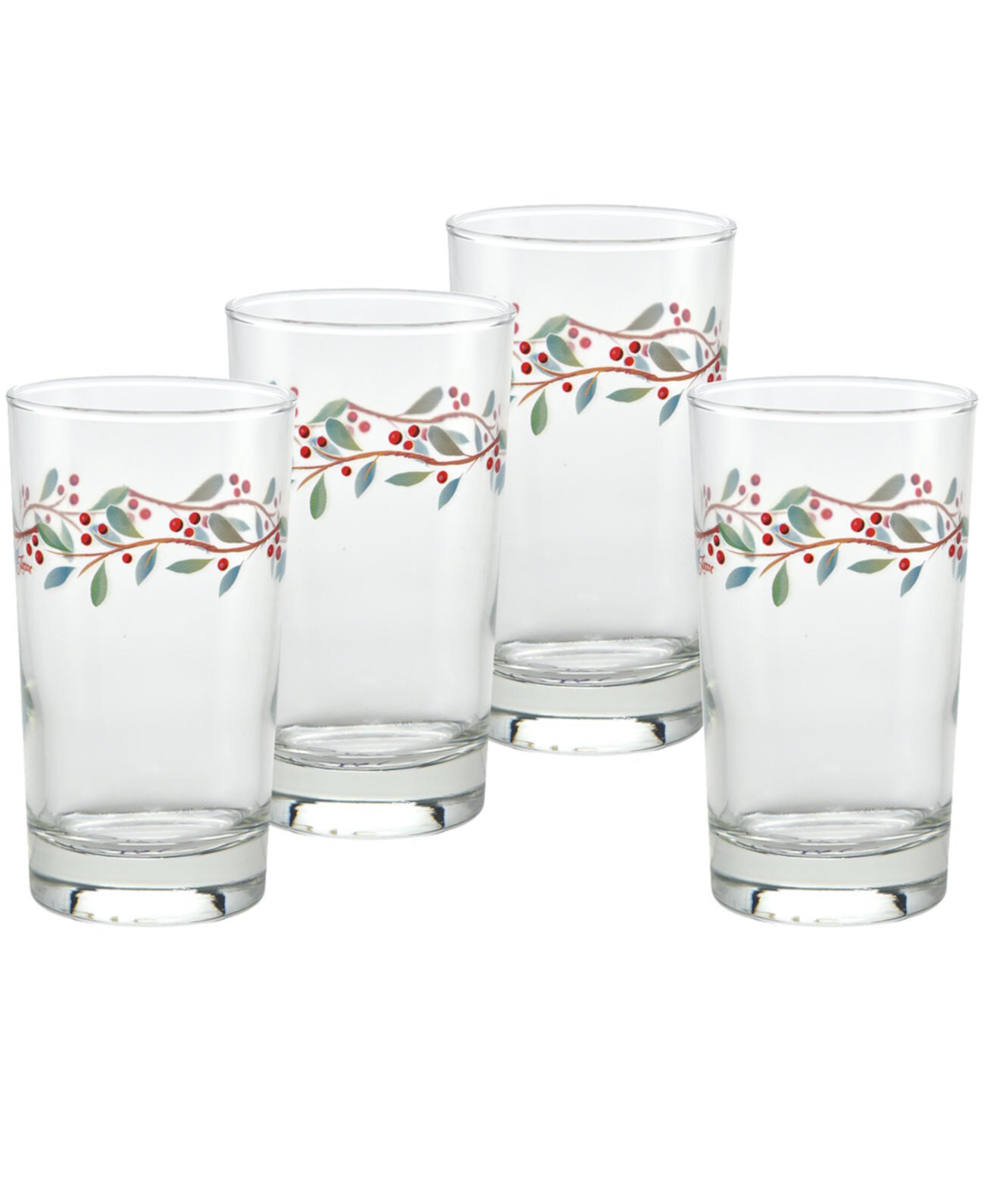 Nutcracker Holly Juice Glass, Set of 4 FIESTA