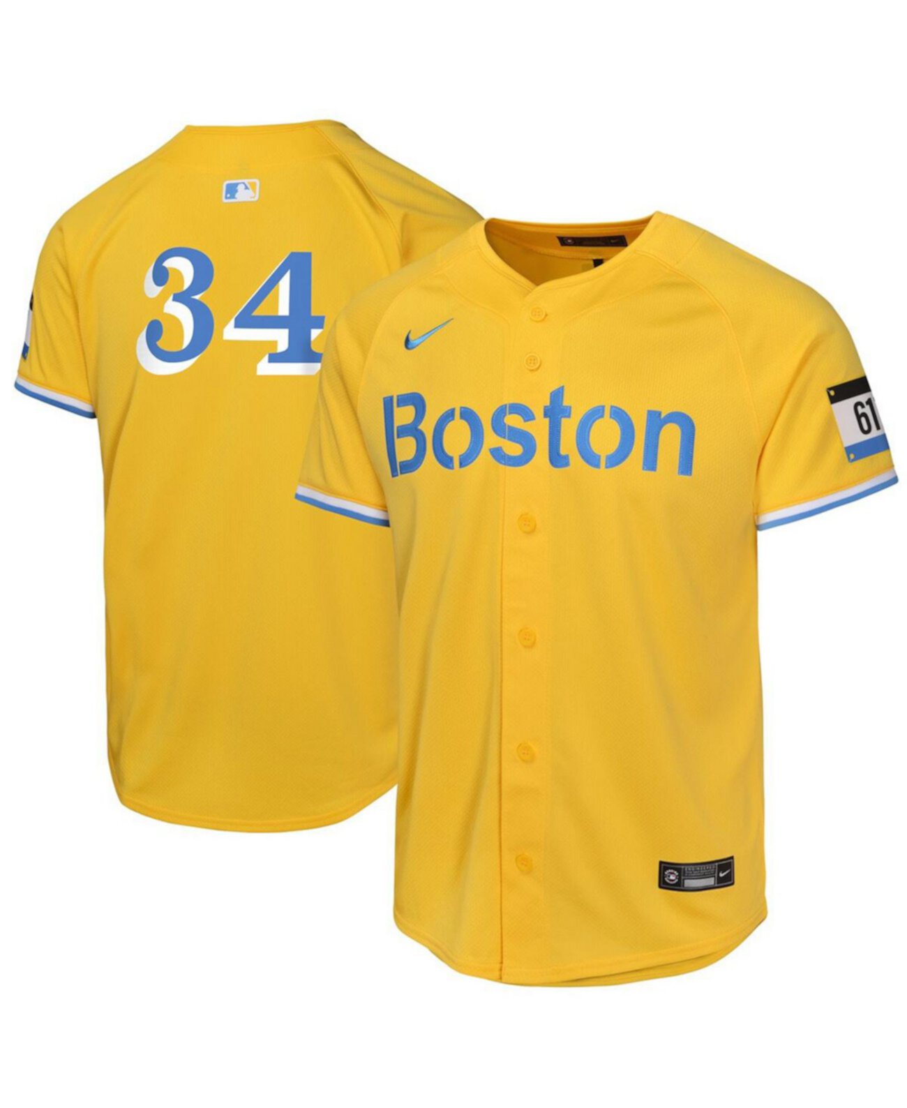 Big Boys and Girls David Ortiz Gold Boston Red Sox City Connect Limited Player Jersey Nike