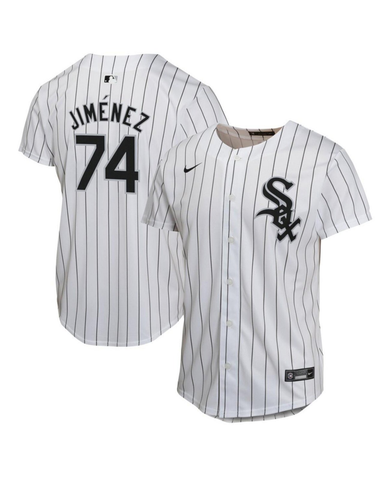 Big Boys and Girls Eloy Jimenez White Chicago White Sox Home Game Player Jersey Nike