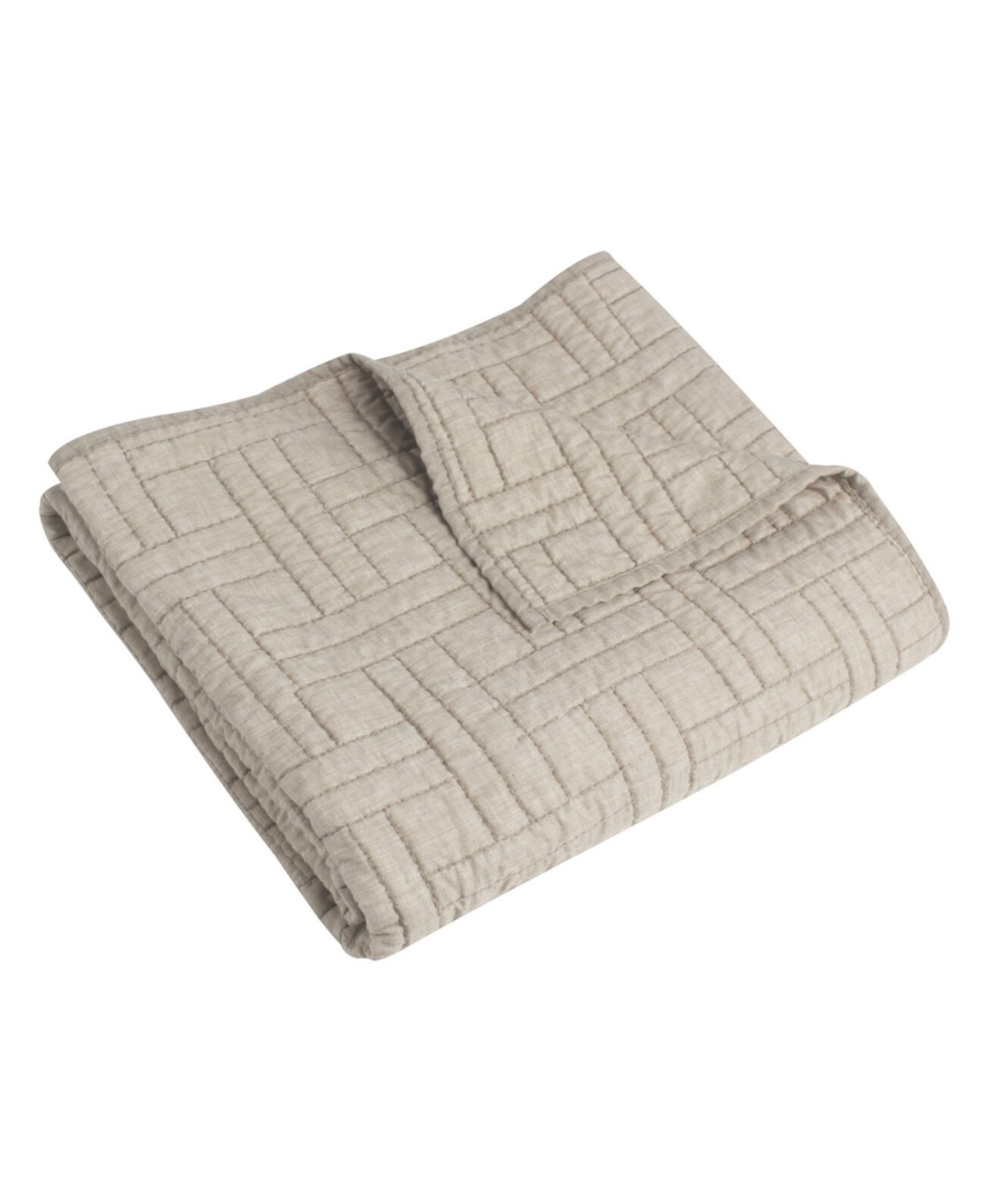 Melange Stitch Stitching Quilted Throw, 50" x 60" Levtex