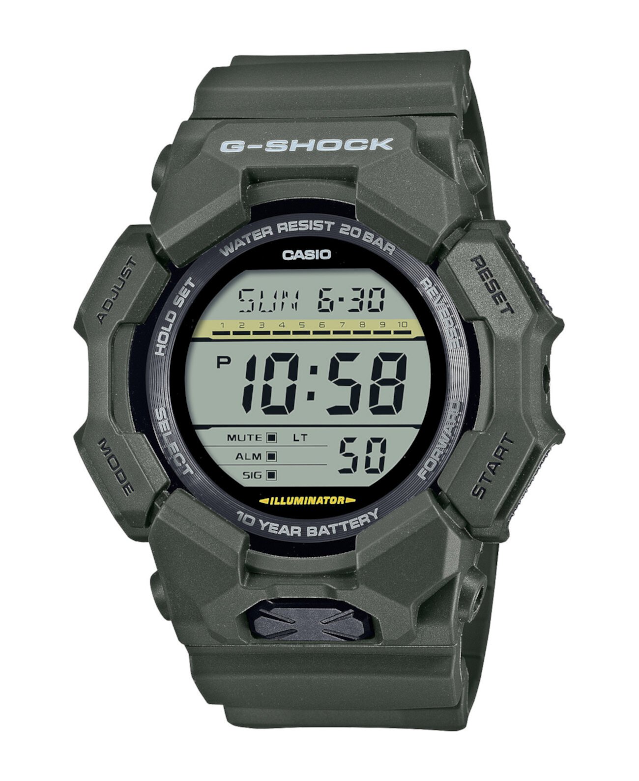 Механические часы G-Shock GD010-3 черные из смолы, 54.9мм G-Shock