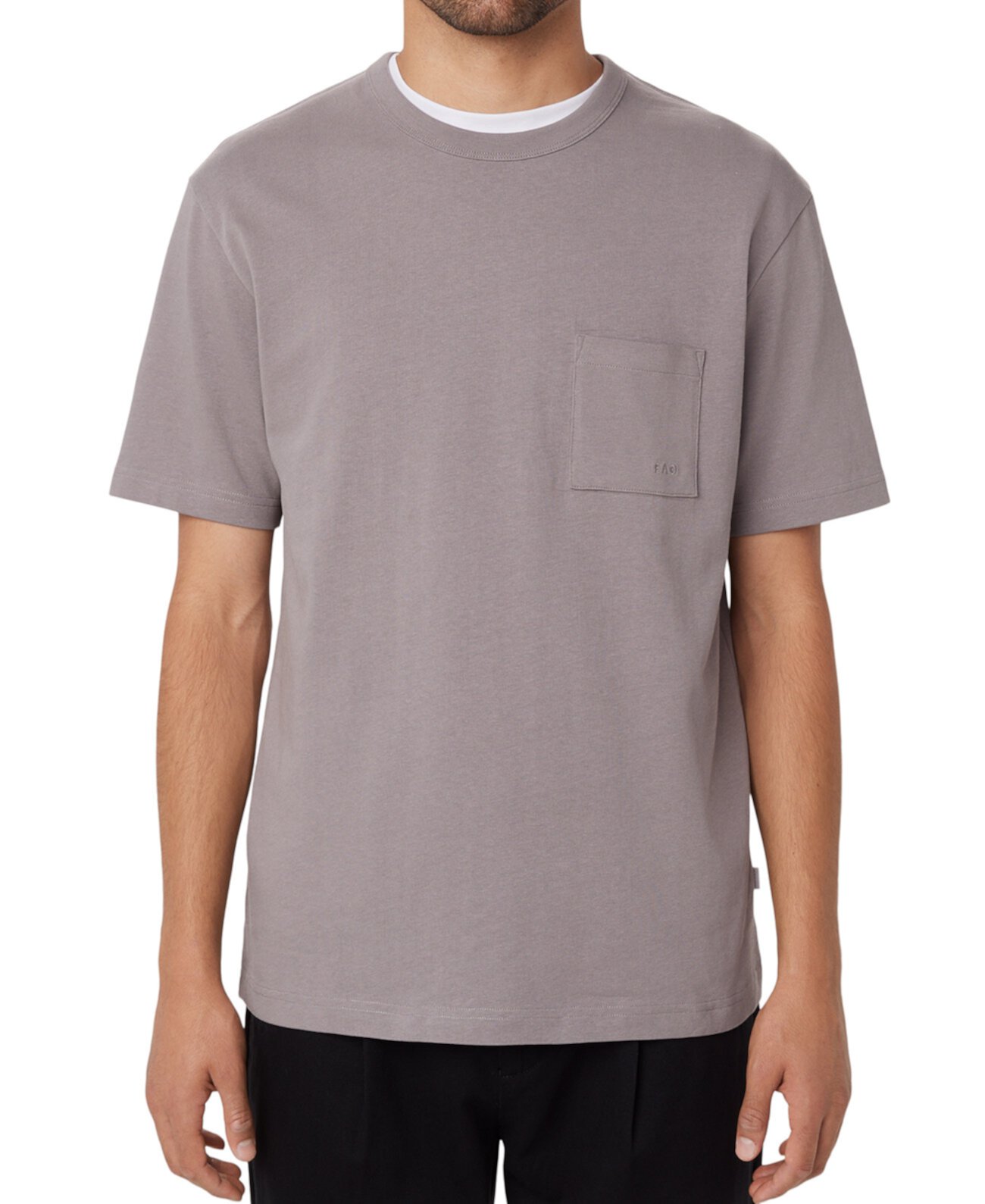 Мужская Повседневная рубашка FRANK AND OAK Relaxed Pocket Cotton T-Shirt FRANK AND OAK