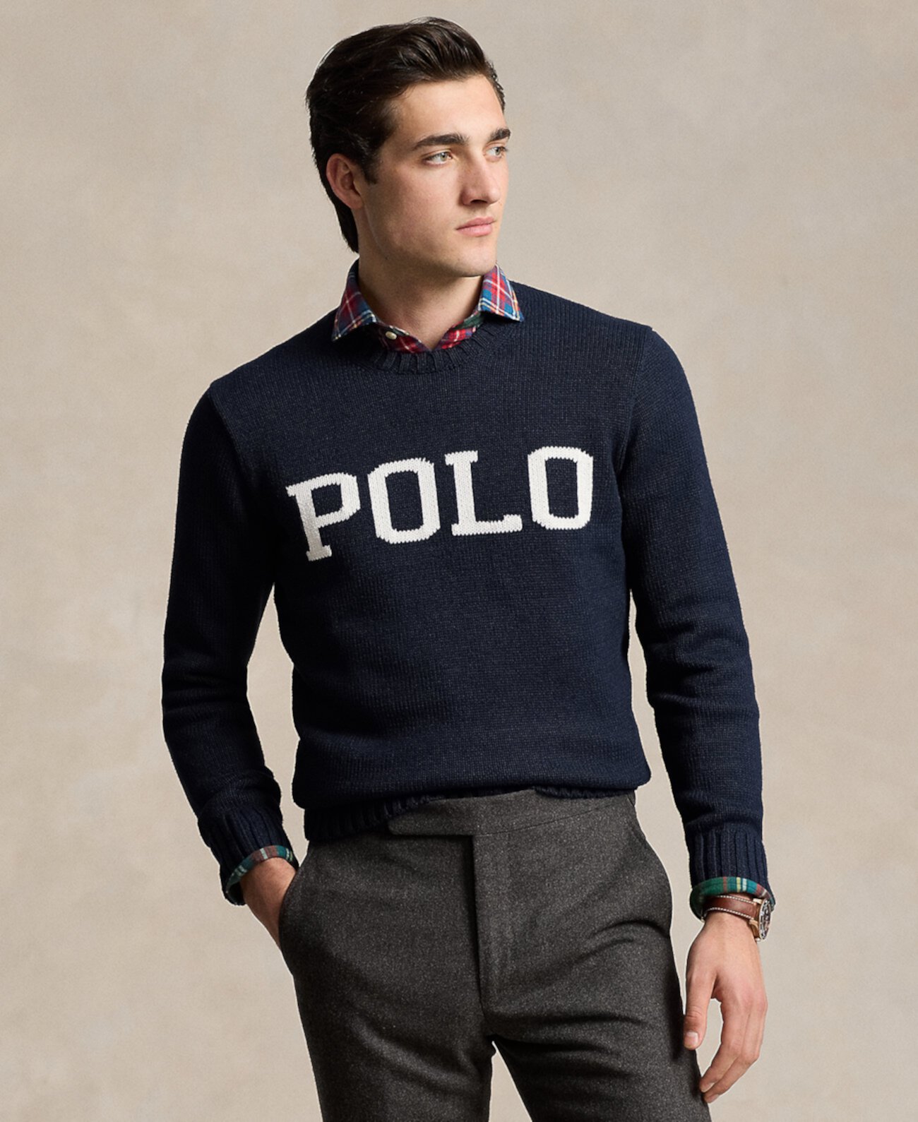 Мужской Свитер Polo Ralph Lauren Логотип Интарсия Polo Ralph Lauren