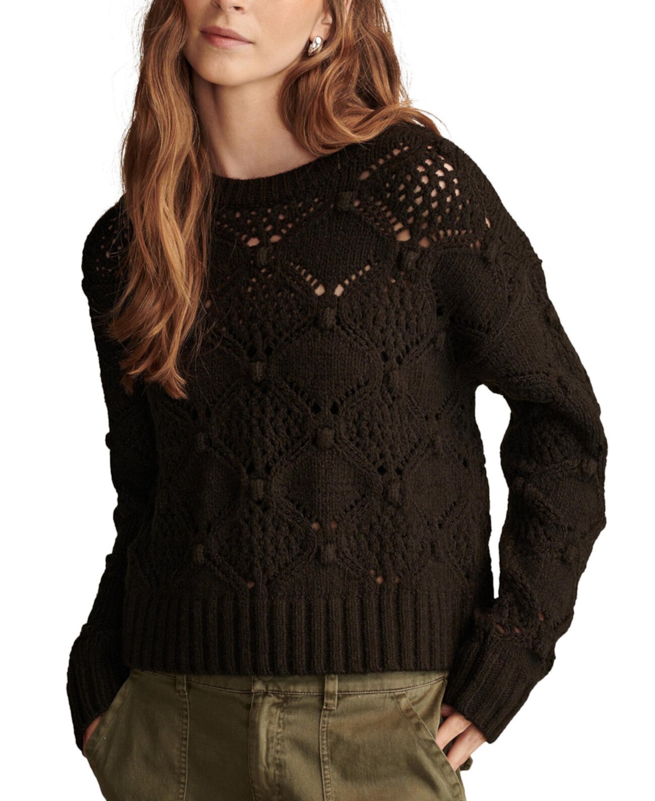 Женский Свитер Lucky Brand Bobble Mixed-Stitch Lucky Brand