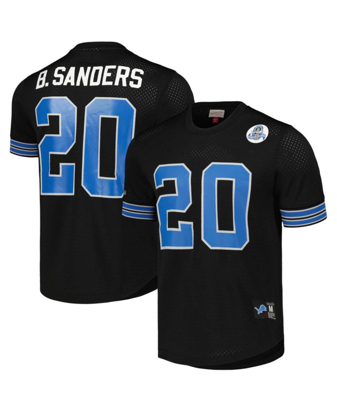 Men's Barry Sanders Detroit Lions Retired Player Name Number Mesh Top Mitchell & Ness