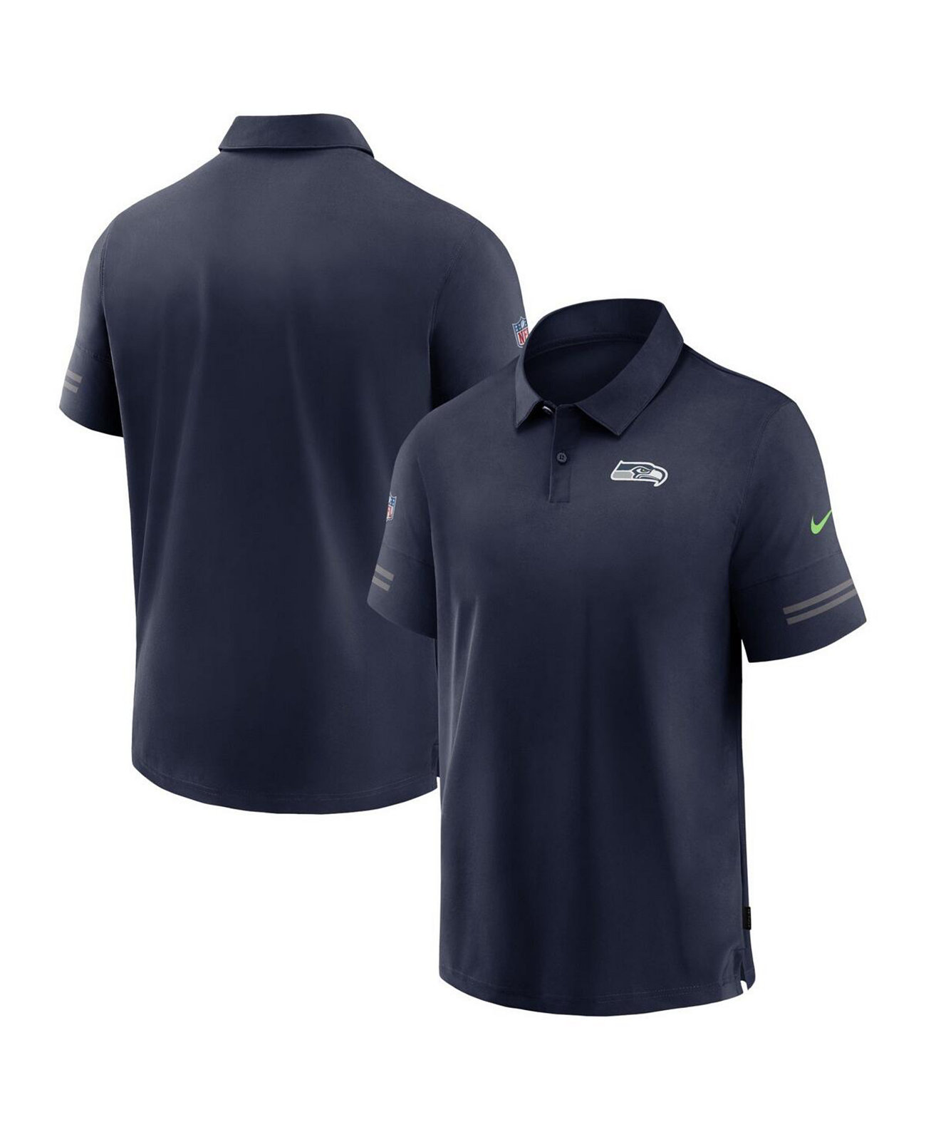 Мужское поло Nike с логотипом Seattle Seahawks, короткий рукав, Dri-FIT, 84% полиэстер Nike