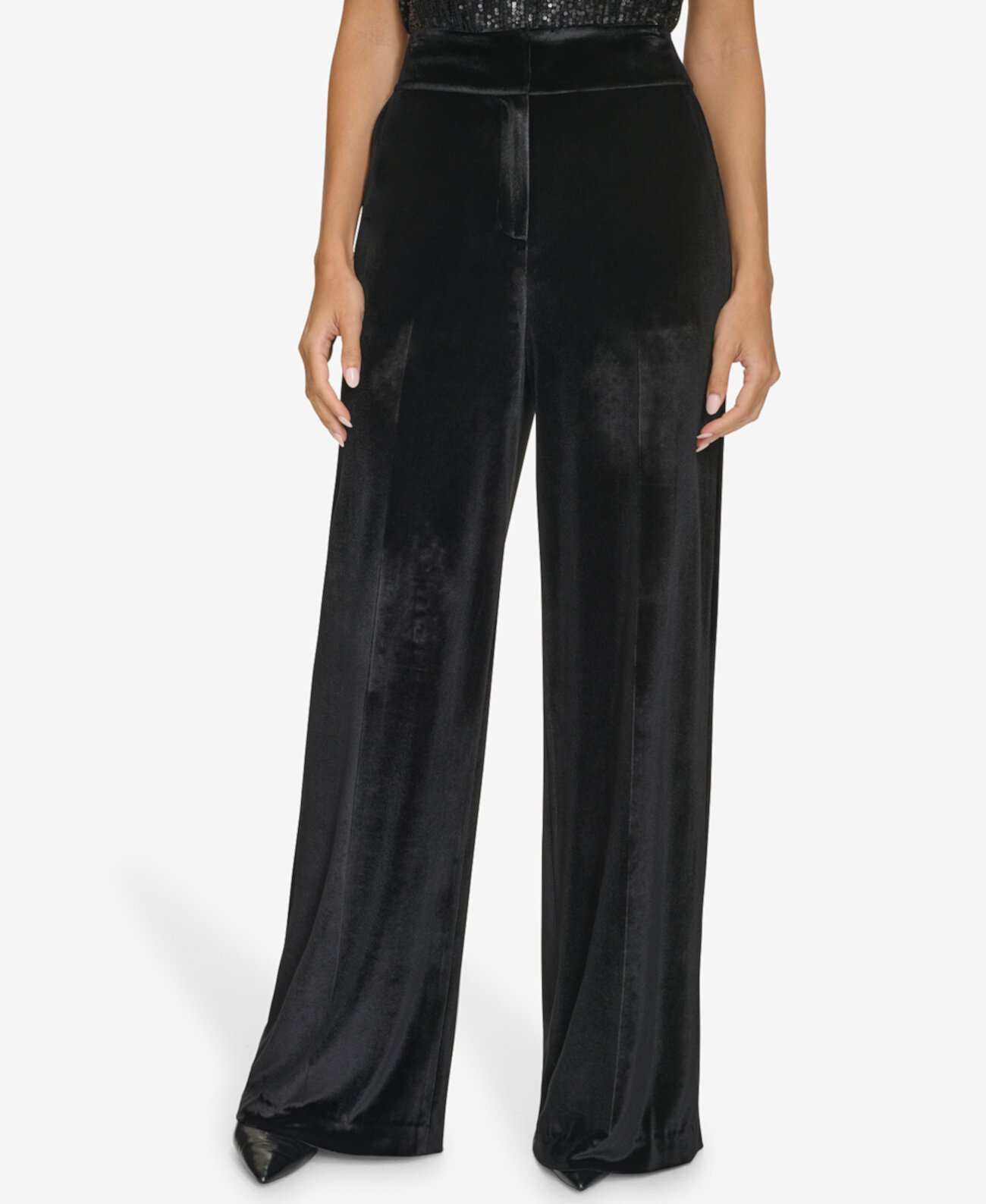 Женские Классические брюки Calvin Klein Petite High-Rise Wide-Leg Calvin Klein