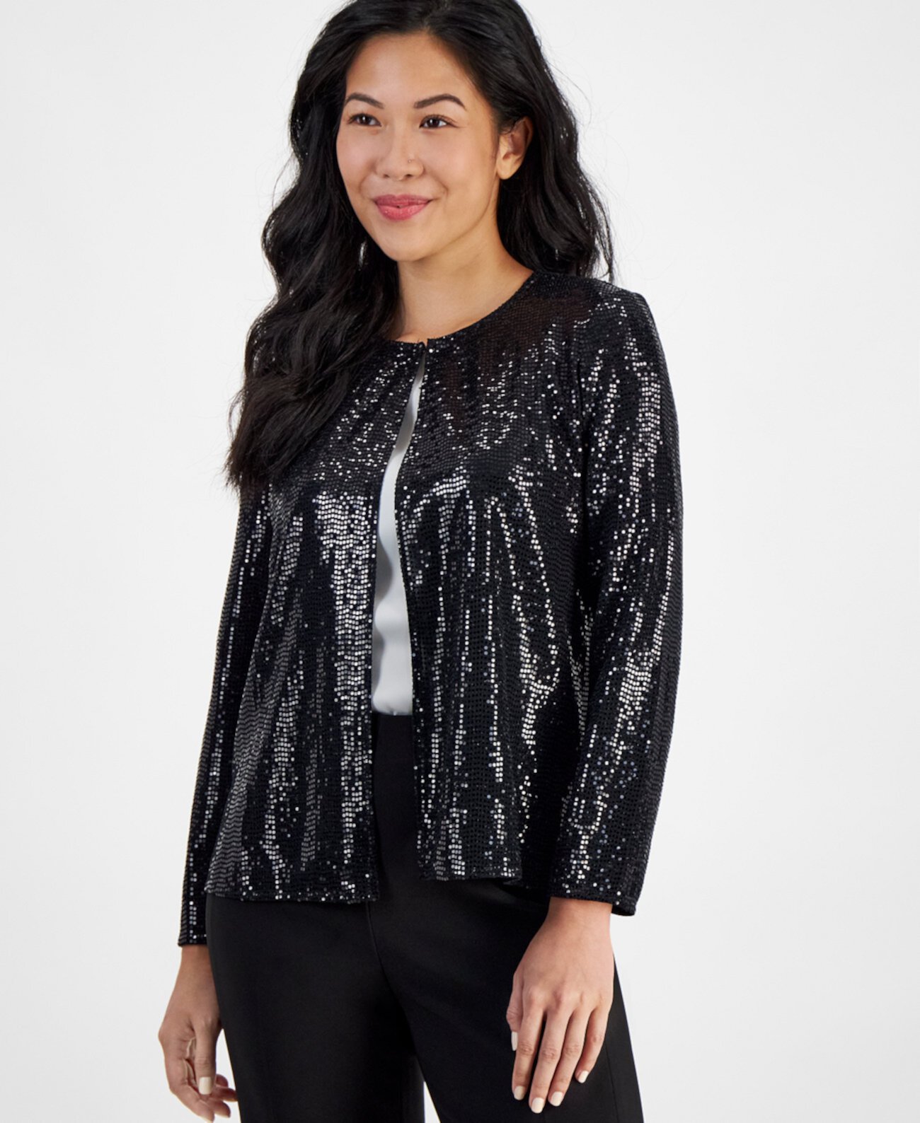 Petite Shine Dot Jacket AK Anne Klein