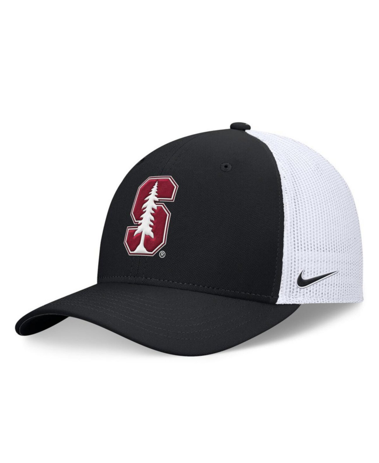 Черная мужская кепка Stanford Cardinal On-Field Rise Futura с сетчатой вставкой Nike