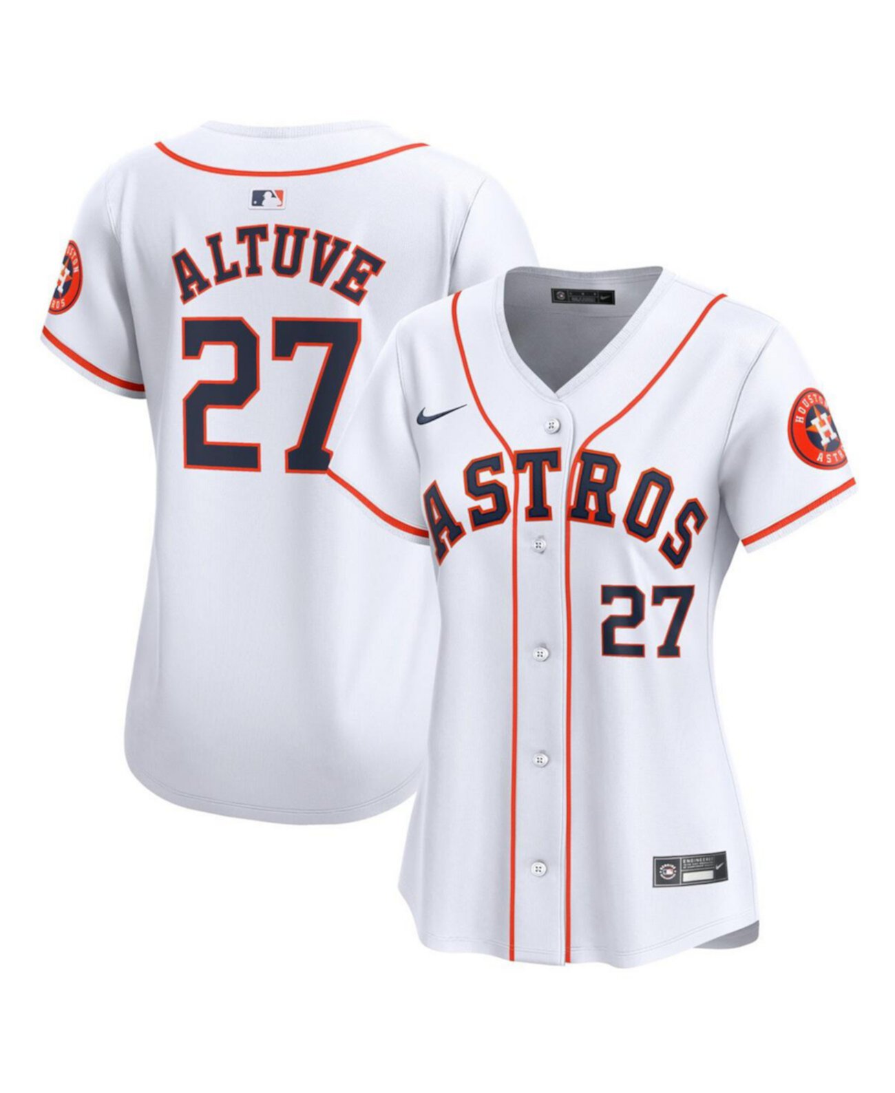 Женское Джерси Nike Jose Altuve Белое Houston Astros Home Limited Nike