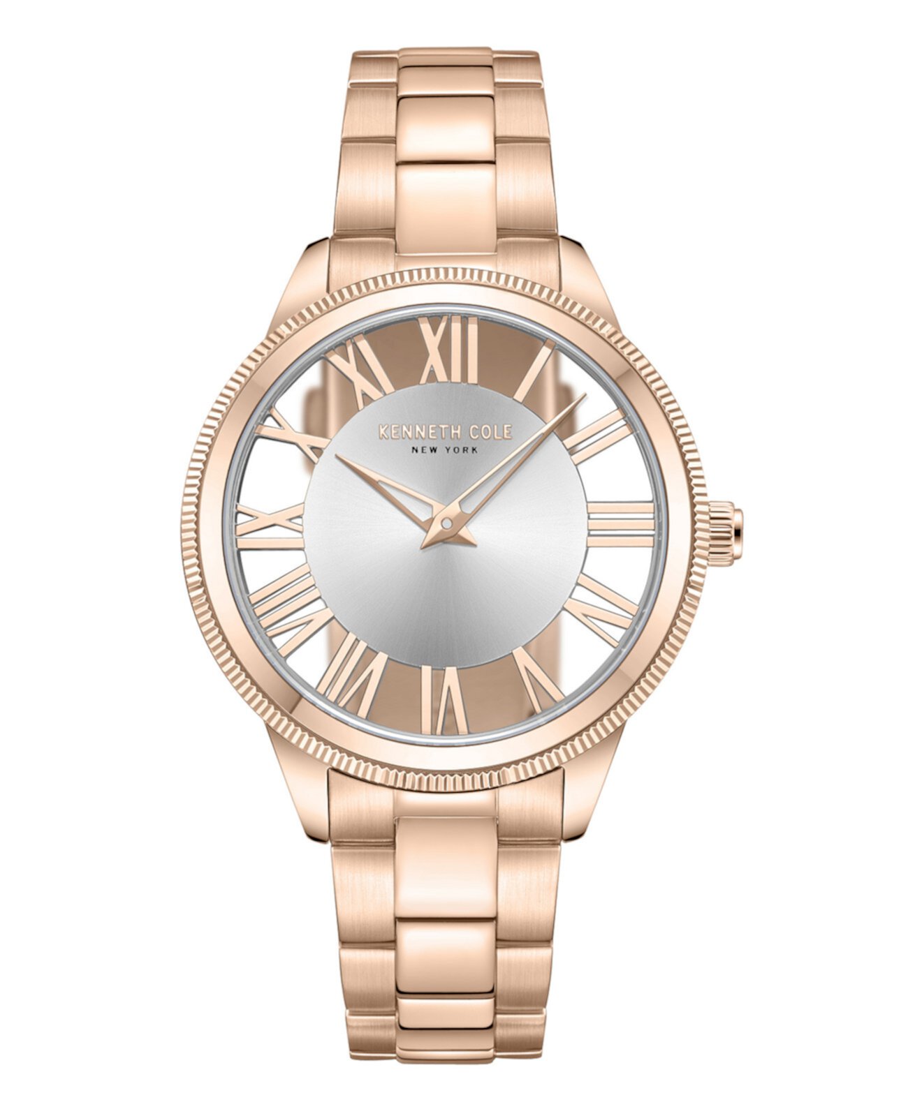 Women's Quartz Transparency Rose Gold-Tone Stainless Steel Watch 36mm Kenneth Cole