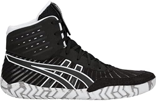 ASICS Men's Aggressor 4 Wrestling Shoes, 7.5, Black/Black ASICS