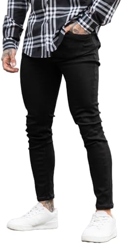 GINGTTO Men's Ripped Jeans Slim Fit Skinny Stretch Jeans Pants Gingtto