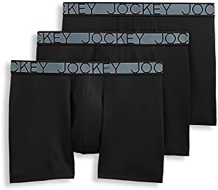 Jockey Men's Underwear Active Microfiber 5" Boxer Brief - 3 Pack Jockey