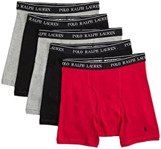 Polo Ralph Lauren Men's Classic Fit Cotton Boxer Briefs 5 Pack Polo Ralph Lauren