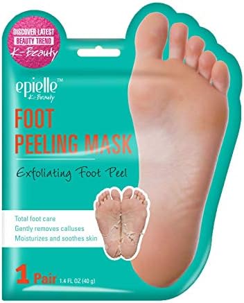 Epielle-Foot Peel Mask - 2 Pack - For Cracked Heels, Dead Skin & Calluses - Make Your Feet Baby Soft & Get a Smooth Skin, Removes & Repairs Rough Heels, Dry Toe Skin - Exfoliating Peeling Treatment Epielle