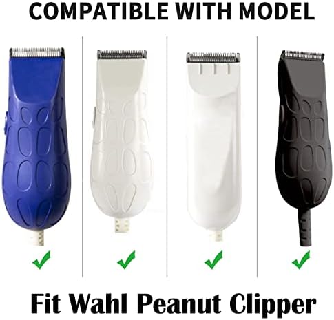 Professional Peanut Clipper Guards for Wahl Peanut – From 1/8 Inch to 1/2 Inch, Fits for Wahl Peanut, White-4PCS colorski