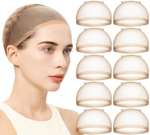 Teenitor HD Wig Cap, 20pcs Wig Cap Ultra Thin Wig Caps for Women, Wig Caps for Women HD Wig Caps, Wig Caps for Women Lace Front, Stocking Caps Wig Cap HD Caps for Wig Nude Teenitor