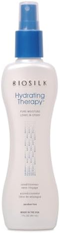 BioSilk Hydrating Therapy Pure Moisture Leave-In Spray, Replenishes Hair Moisture & Protects From Frizz, Sulfate, Paraben, & Cruelty-Free, 7 Oz Biosilk