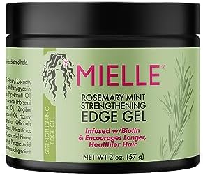 Mielle Organics Rosemary Mint Strengthening Edge Gel, Biotin & Essential Oil Hair Styling Treatment, 2 Ounces Mielle Organics