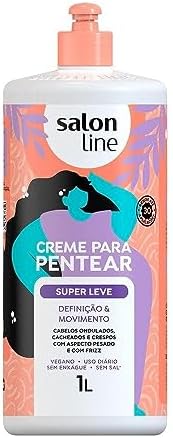 Salon Line - Linha Creme para Pentear - Super Leve 1000 Gr - (Combing Cream - Super Light Net 35.27 Oz) Salon Line