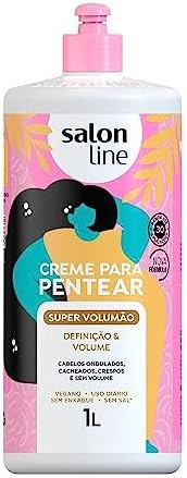 Salon Line - Linha Creme para Pentear - Super Volumao 1000 Gr - (Combing Cream - Super Volume Net 35.27 Oz) Salon Line