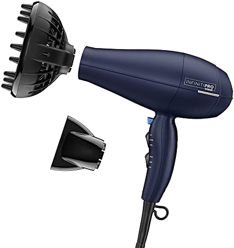 INFINITIPRO BY CONAIR 1875 Watt Salon Hair Dryer for Coarse, Thick, Wavy, Curly, and Frizzy Hair Conair