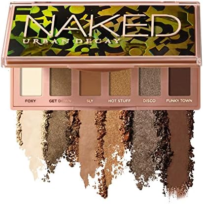 Urban Decay Naked Mini Eyeshadow Palette, 6 Multi-use Shades, Ultra-Blendable, Long-lasting Wear, Travel Eyeshadow Palette, Crease-free, Matte Shimmer or Metallic Colors, Vegan, Cruelty-free Urban Decay