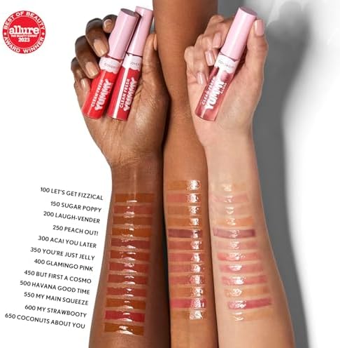 COVERGIRL Clean Fresh Yummy Gloss – Lip Gloss, Sheer, Natural Scents, Vegan Formula - Let’s Get Fizzical Covergirl