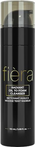 FIÈRA Oil to Foam Daily Facial Cleanser – Truffle Oil Complex, Fermented Plant Oils & Glycerin, Moisturizing and Nourishing, Soap-Free, Cruelty-Free, All Skin Types, 110ml 3.88 fl oz Fièra