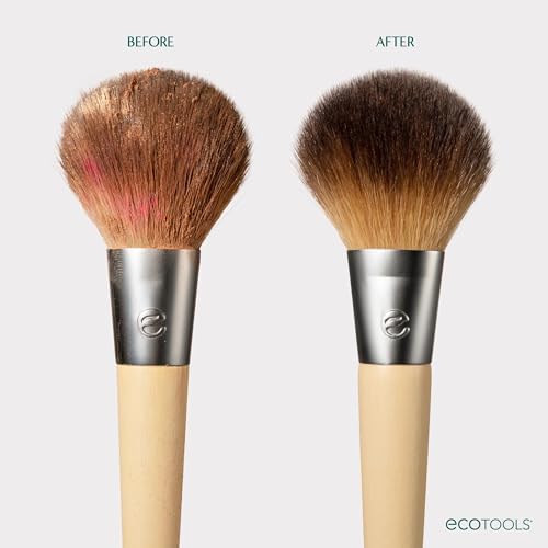 EcoTools Daily Makeup Brush Cleanser Spray (Спрей), Quick Drying, Fragrance Free & Dermatologist Tested, Travel Size, TSA Approved, Cruelty-Free & Vegan 3 fl oz (Жидкие унции)./89 ml. Bottle EcoTools