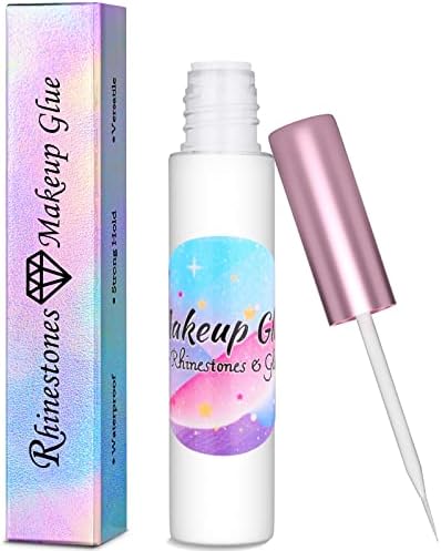 Face Makeup Glue for Rhinestones, Shynek Cosmetic Face Glitter Glue Long Lasting Waterproof Face Glue Adhesive for Eye Jewels Face Gems Rhinestone Chunky Body Glitter shynek