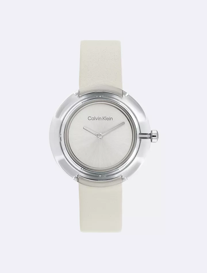 Calvin klein leather strap watches best sale