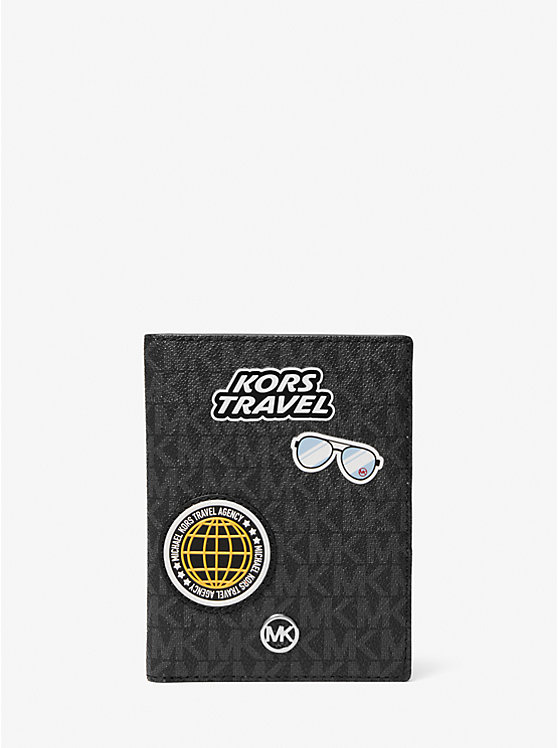 Обложка для паспорта Michael Kors Jet Set Travel Medium Embellished Signature Logo Michael Kors