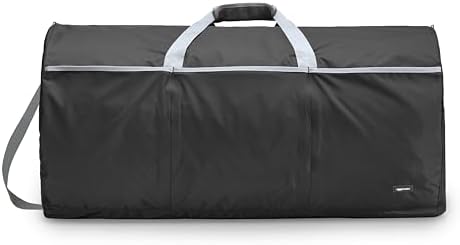 Amazon Basics - 100L Nylon Duffel Bag with Multiple Zippered Pockets, Lightweight yet Durable, 50-Pound Weight Capacity, Black, 32.4 x 16.9 x 16.9 inches Amazon Basics