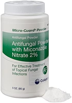 Micro-Guard 2% Miconazole Nitrate Powder (Порошок) Antifungal 3 oz (Унции). Shaker Bottle 12 Ct Coloplast