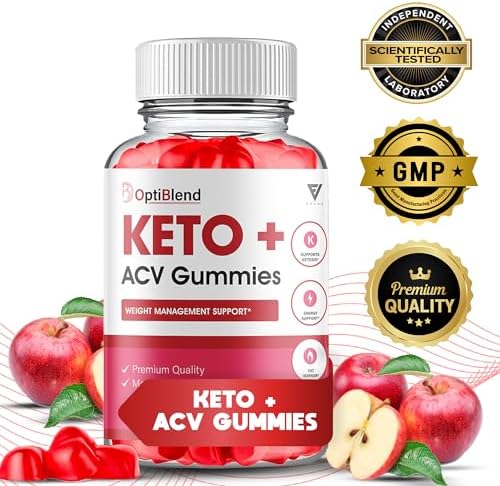 Optiblend Keto Gummies (Жевательные конфеты) Opti Blend Keto ACV Gummies, Optiblend Apple Cider Vinegar Healthy Keto Support Supplement Gummy, Opti Blend Overall Wellness Multivitamin Supplement Formula (60 Gummies) Fyvus