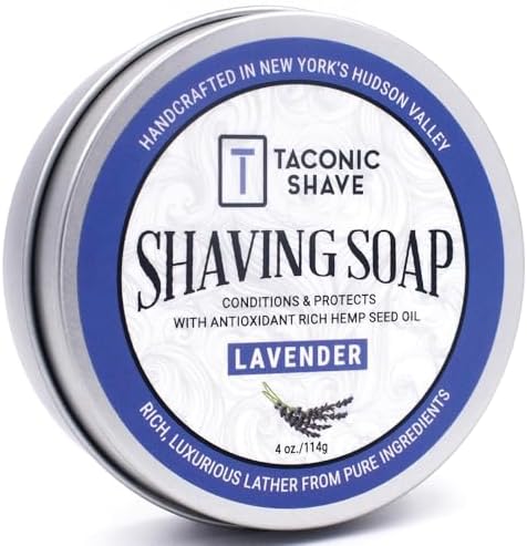 Taconic Shave Barbershop Quality Shaving Soap for Men with Anti-Oxidant Rich Seed Oils – Moisturizing Shaving Soap for All Skin Types (Bay Rum) Taconic Shave