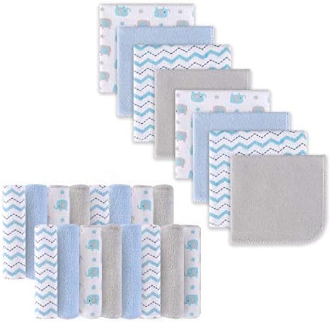 Softan Baby Washcloths, 24Pack Baby Wash Cloths Extra Soft & Ultra Absorbent, Baby Towels and Washcloths Face Towel Unisex for Boys Girls Face & Body, Washclothes Gentle on Sensitive Skin, 9''x 9'' Softan