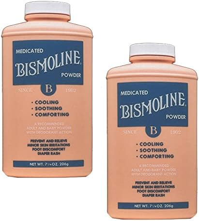 Bismoline Medicated Powder (2 Pack) WLRAPSKY