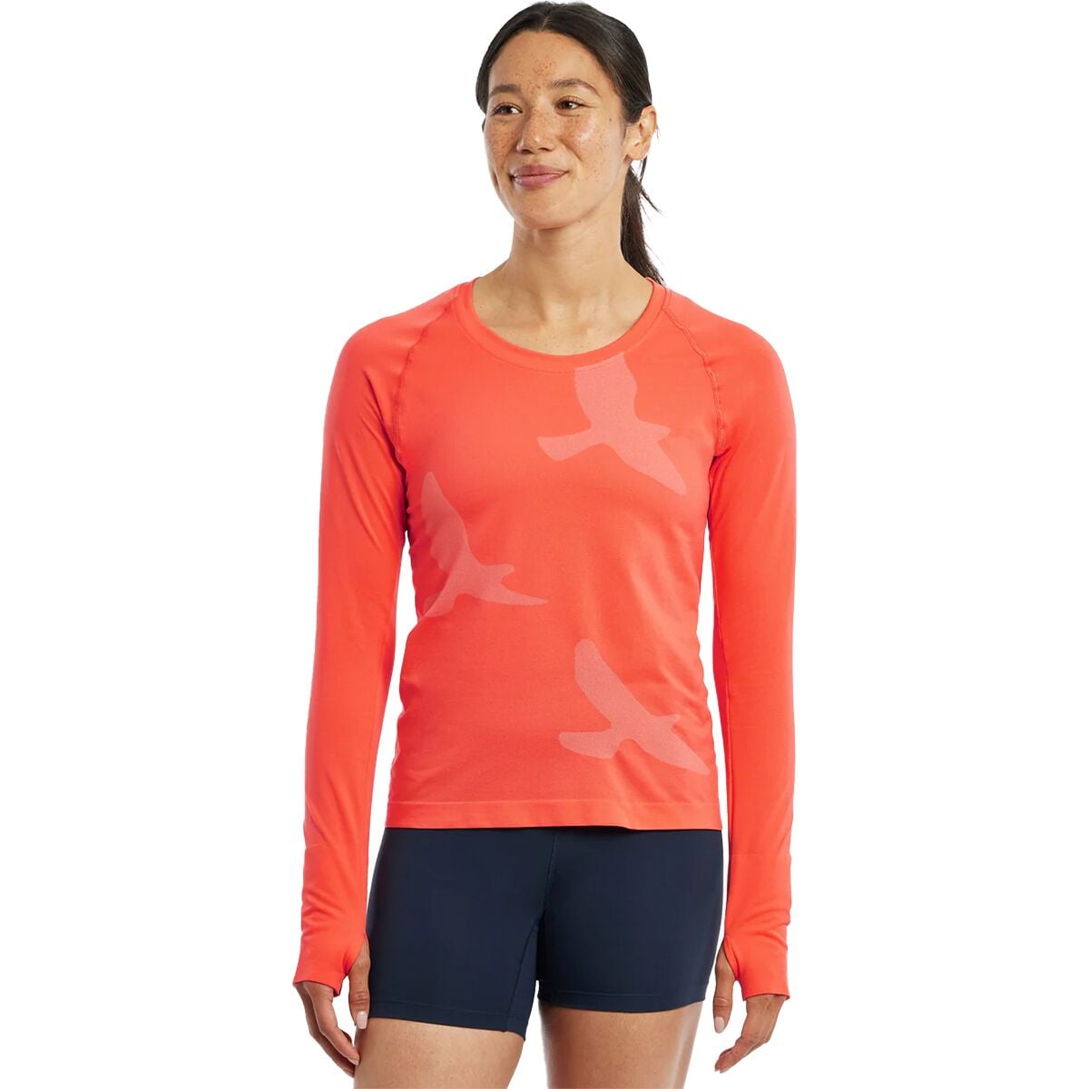 Бесшовный дышащий топ с длинными рукавами Oiselle Altitude Oiselle