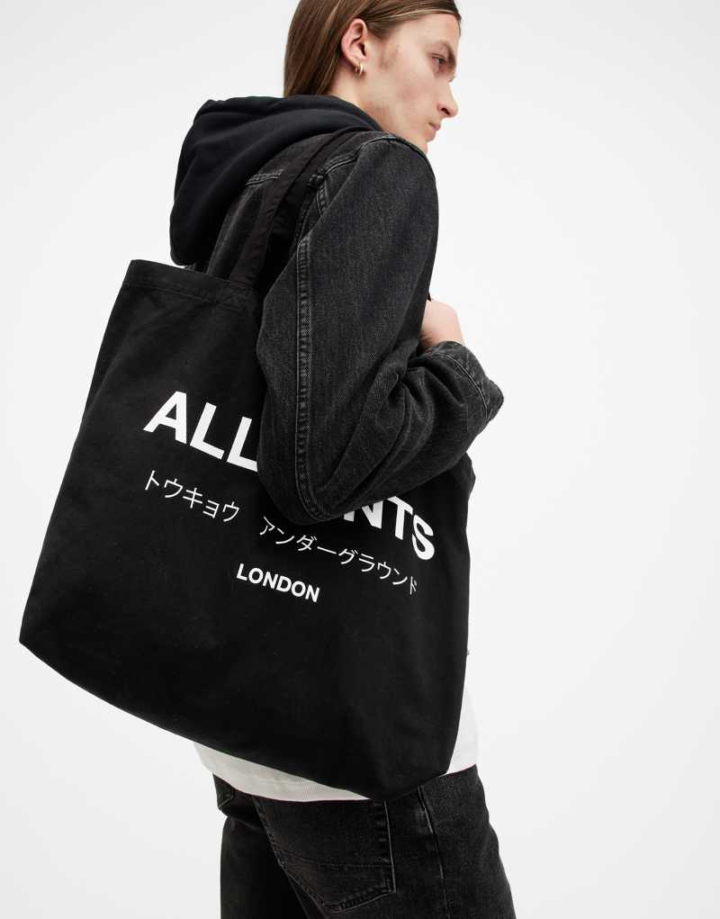 Сумка кросс-боди AllSaints Underground черная AllSaints