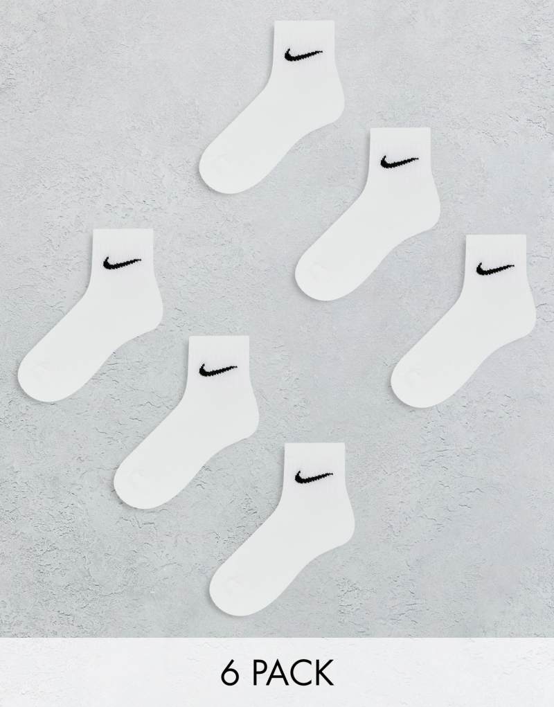 Носки Nike Everyday - 6 пар, мягкие, с ребристой манжетой и логотипом Nike