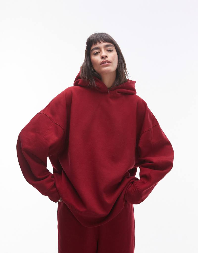 Женская Свитер Topshop Oversized в бордовом цвете - часть комплекта TOPSHOP