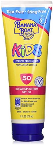 Banana Boat Kids Tear Free Sunscreen Lotion SPF 50, 8 Oz Banana Boat