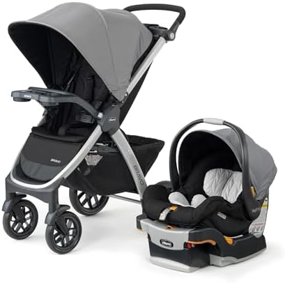 Bravo 3-in-1 Trio Travel System, Quick-Fold Stroller with KeyFit 30 Infant Car Seat and Base | Camden/Black Generic