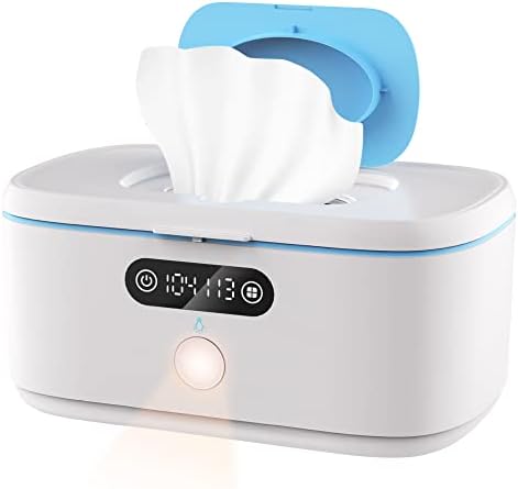 Bellababy Wipe Wamer for Vehicle and Home Use, Baby Wet Wipes Dispenser and Diaper Wipe Warmer with Night Light,Temperature Display,No Need Water and Sponge, ¨H and ¡æ Convertible Bellababy